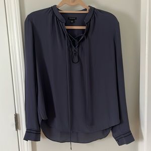 Dark grey/blue Ann Taylor blouse